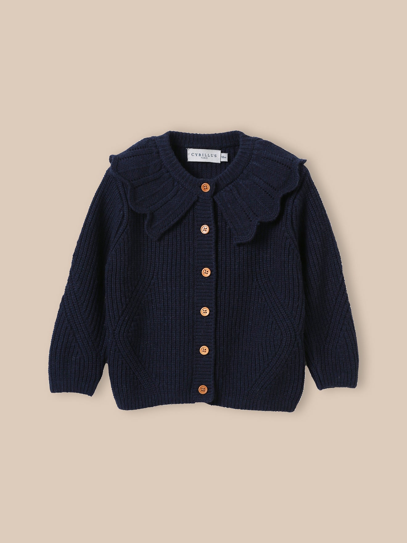 Babycardigan in wol