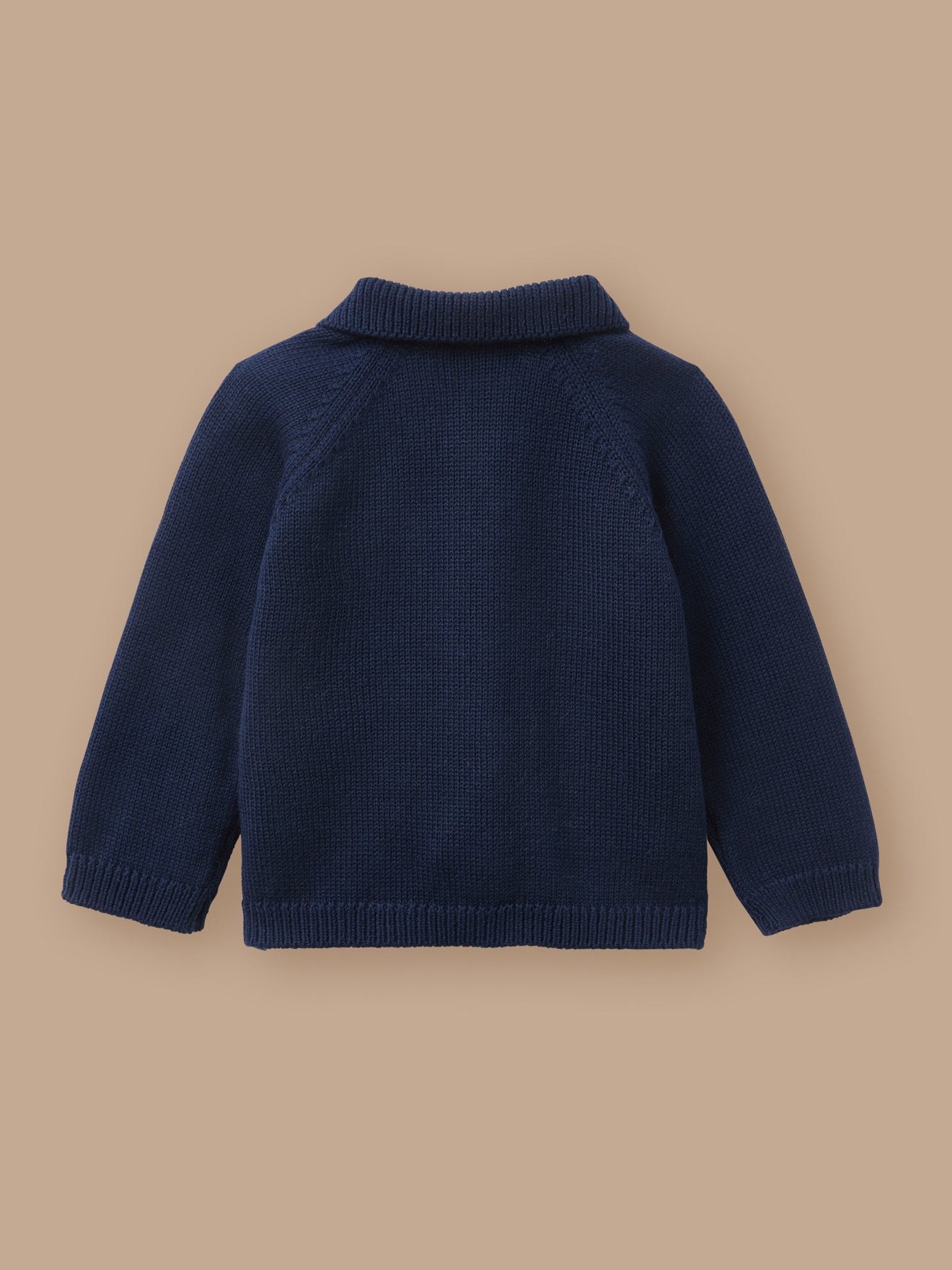 Babycardigan met polokraag