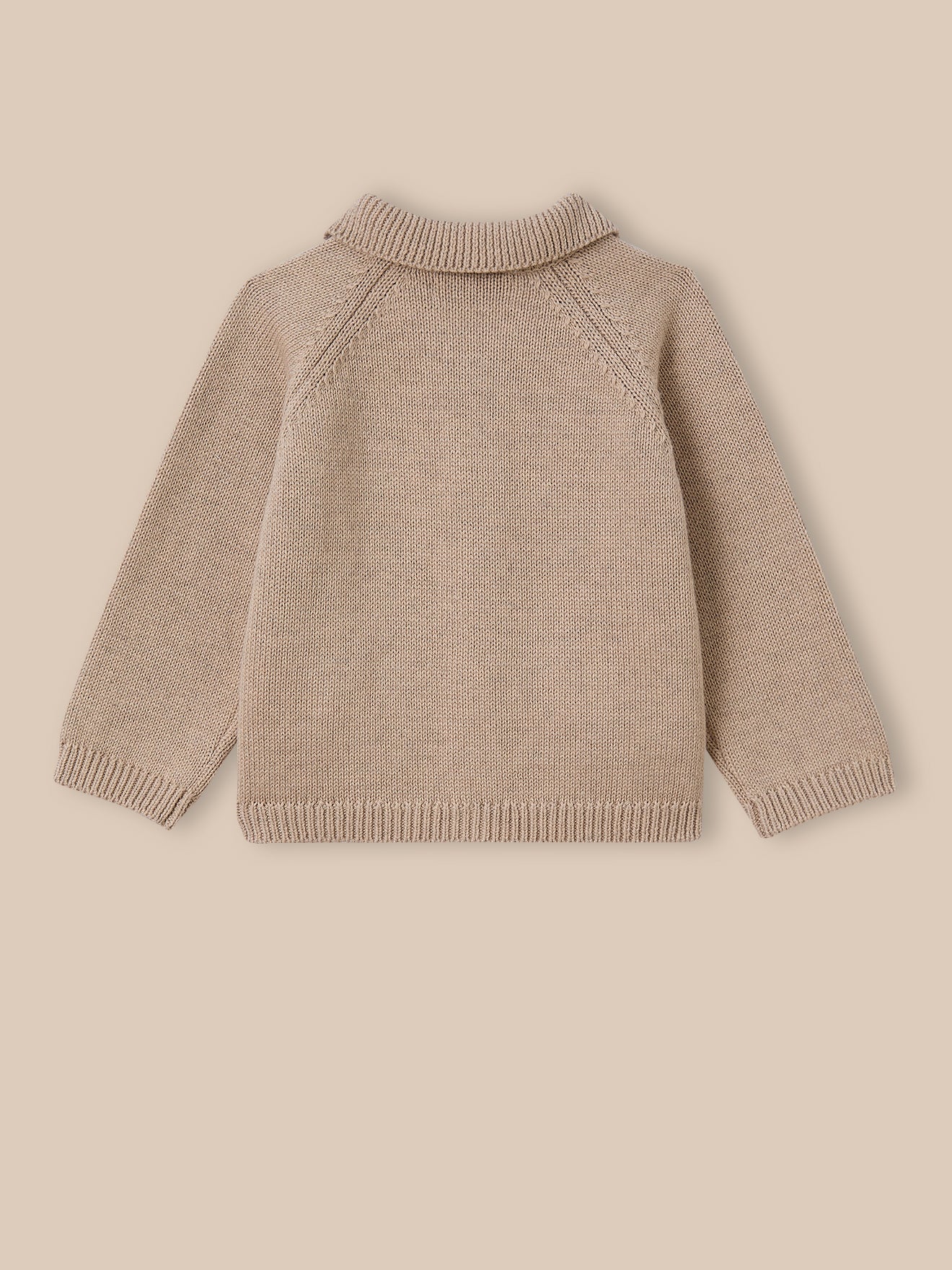 Babycardigan met polokraag