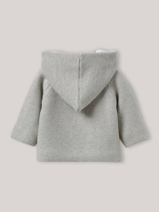 Gilet doublé bébé en coton et laine