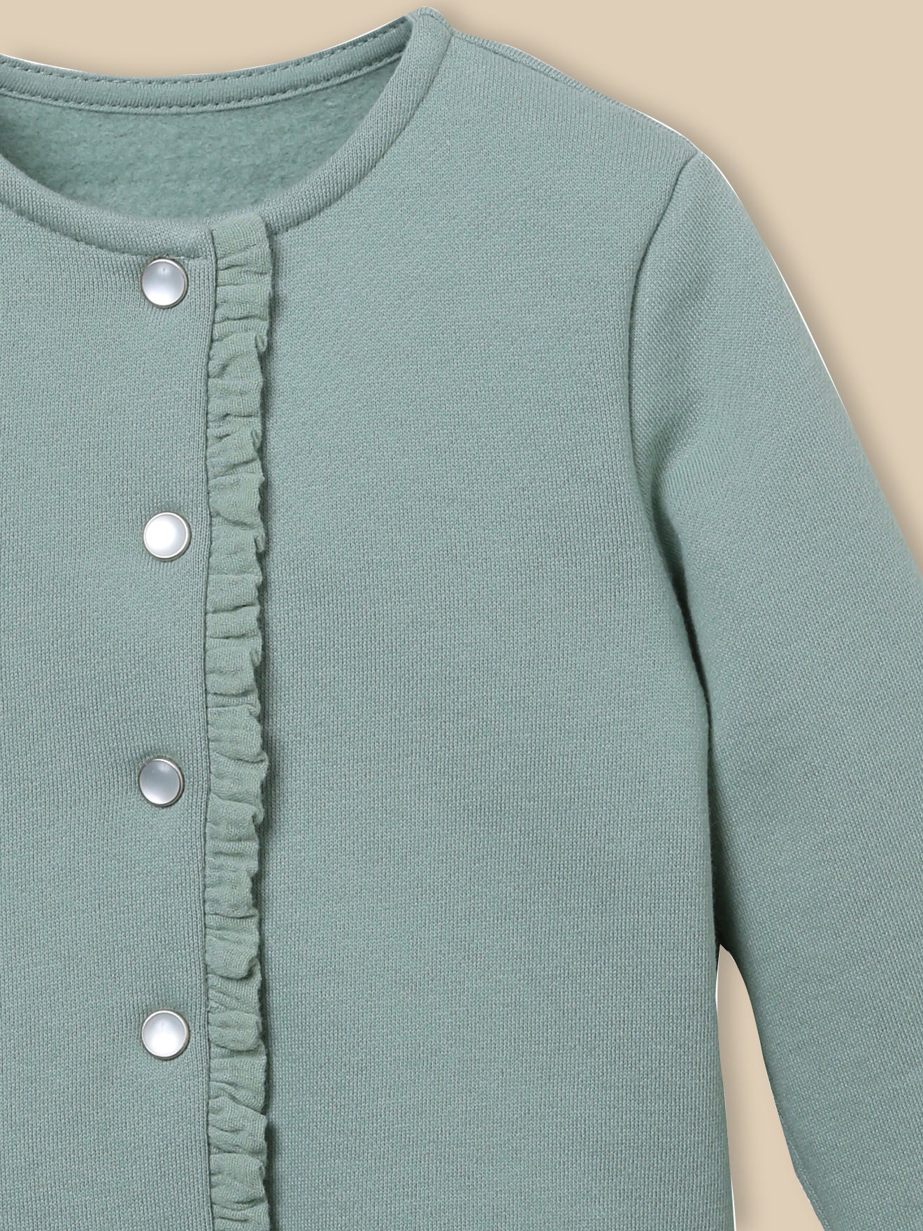 Babycardigan in molton - Biologisch katoen