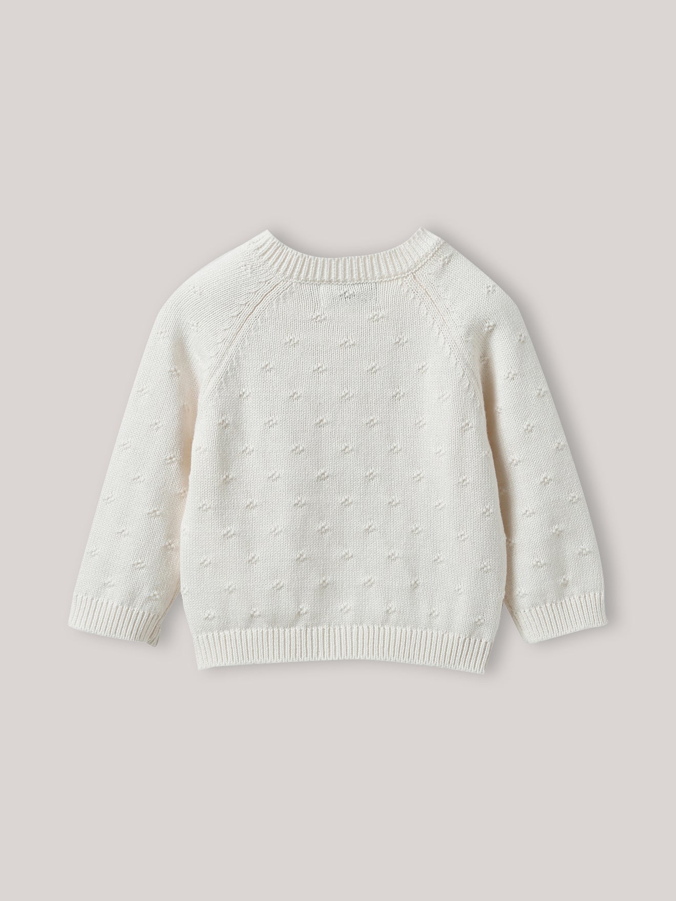 Babycardigan in ajourtricot - Biokatoen