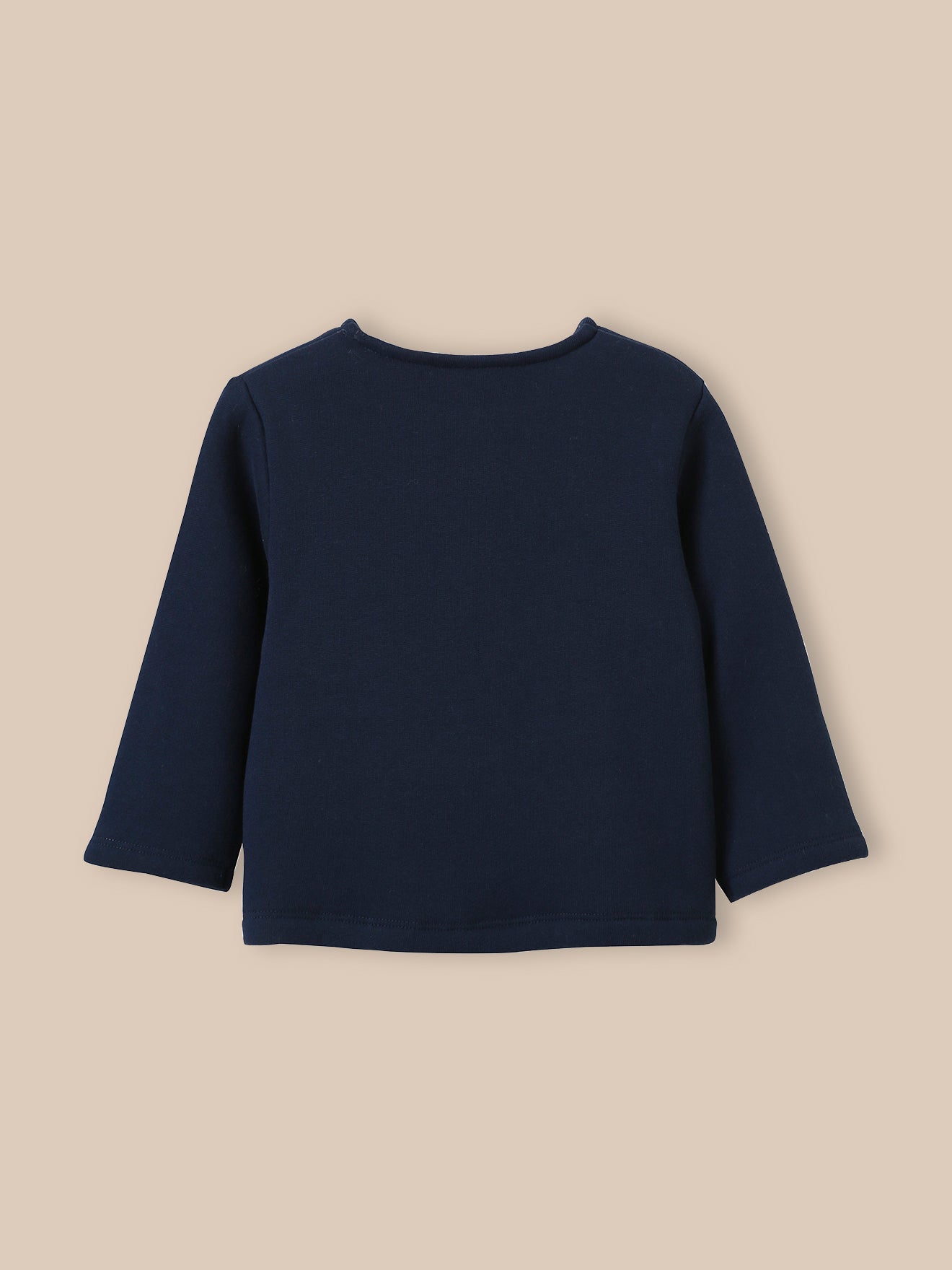 Babycardigan in molton - Biokatoen