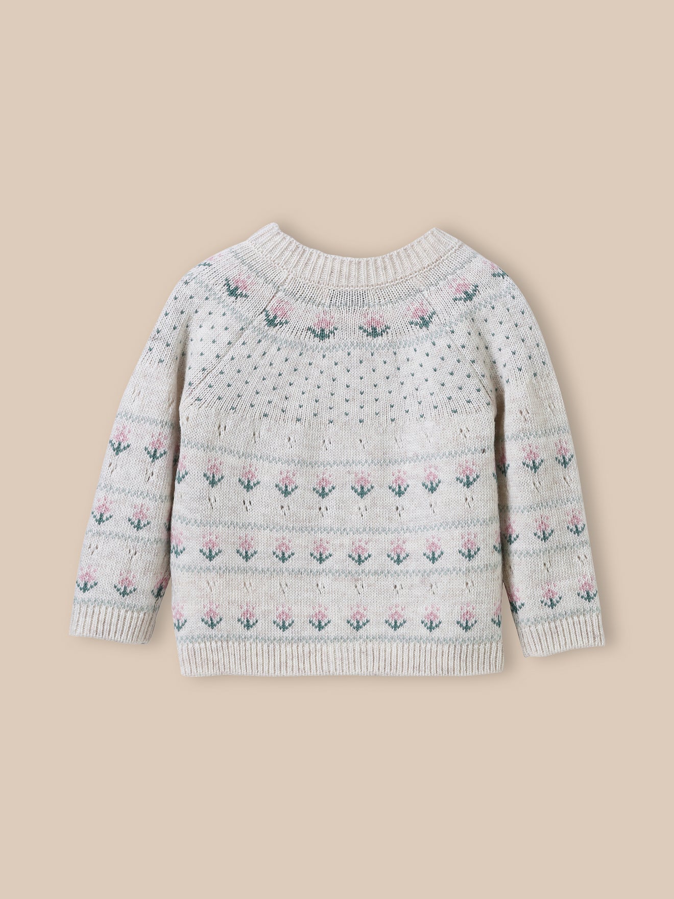 Babycardigan in jacquard