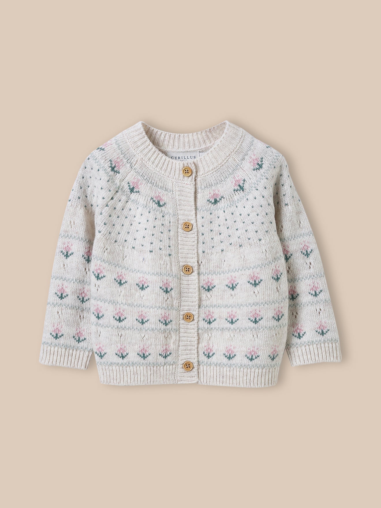 Babycardigan in jacquard