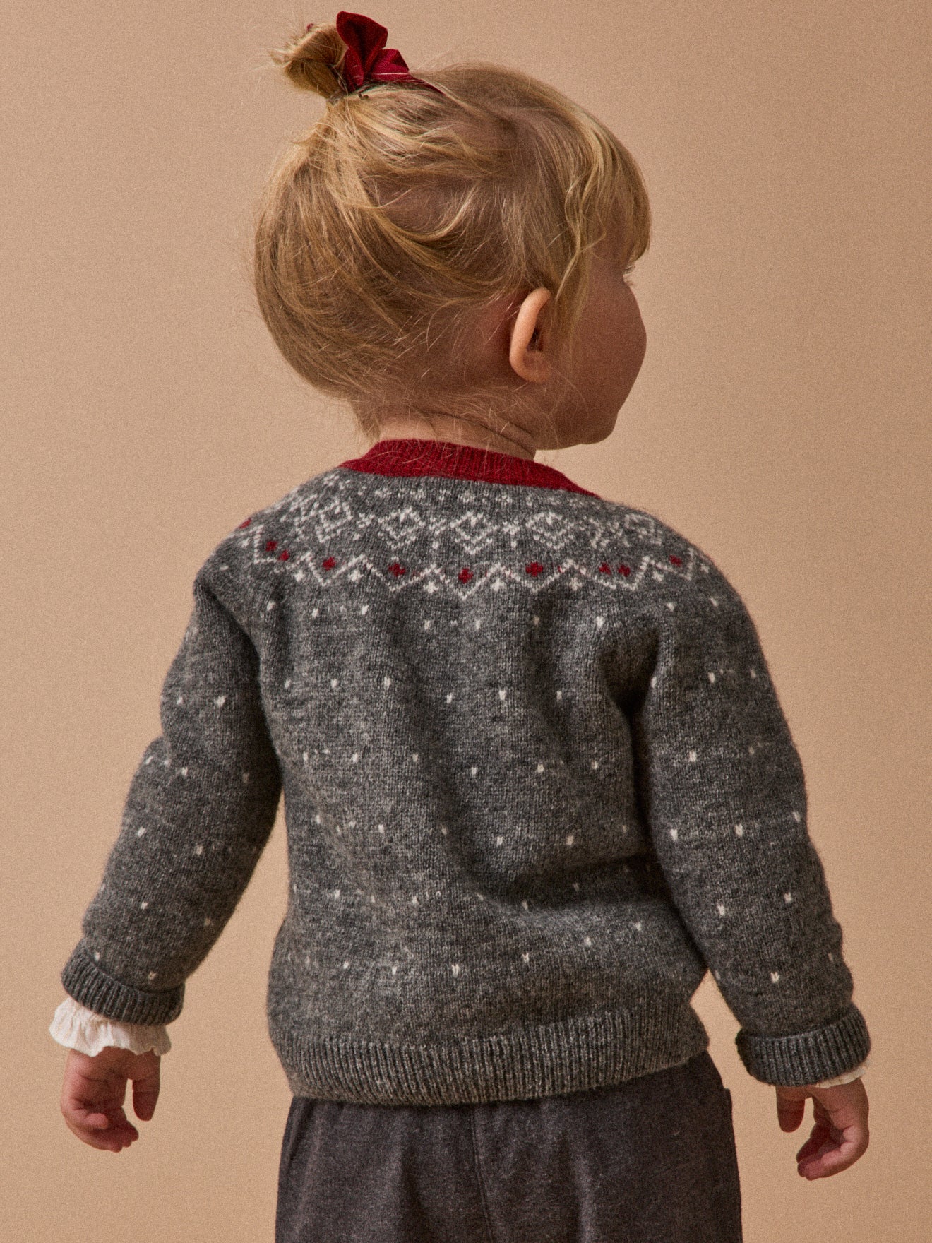 Babycardigan in jacquard