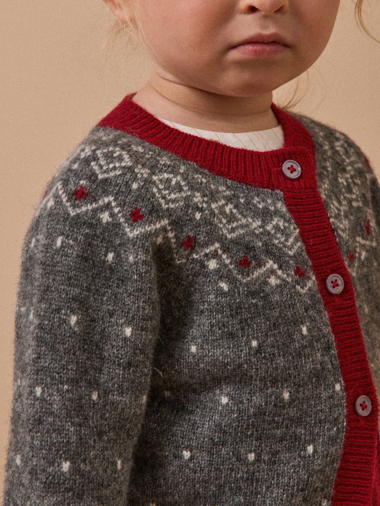 Babycardigan in jacquard