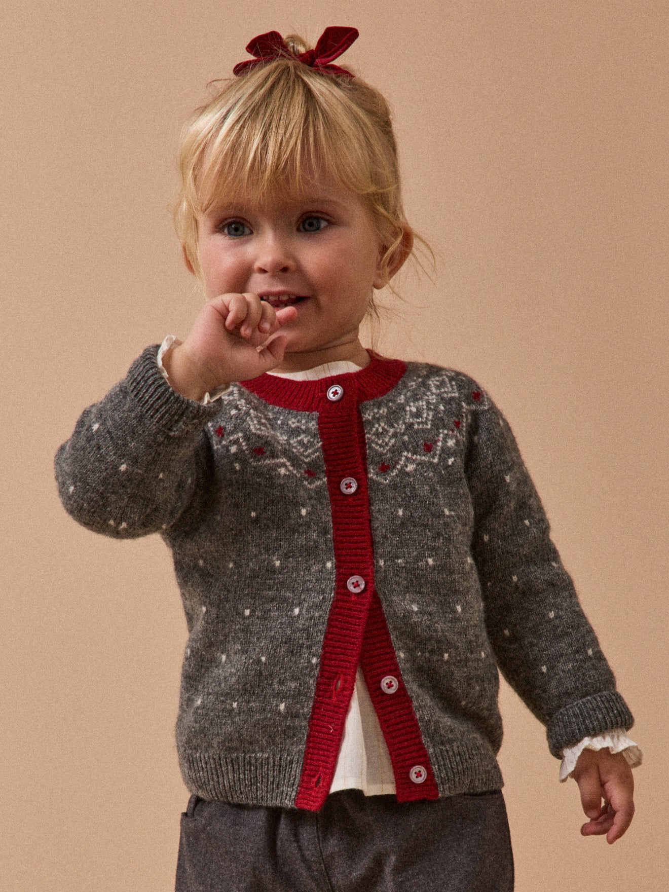 Babycardigan in jacquard