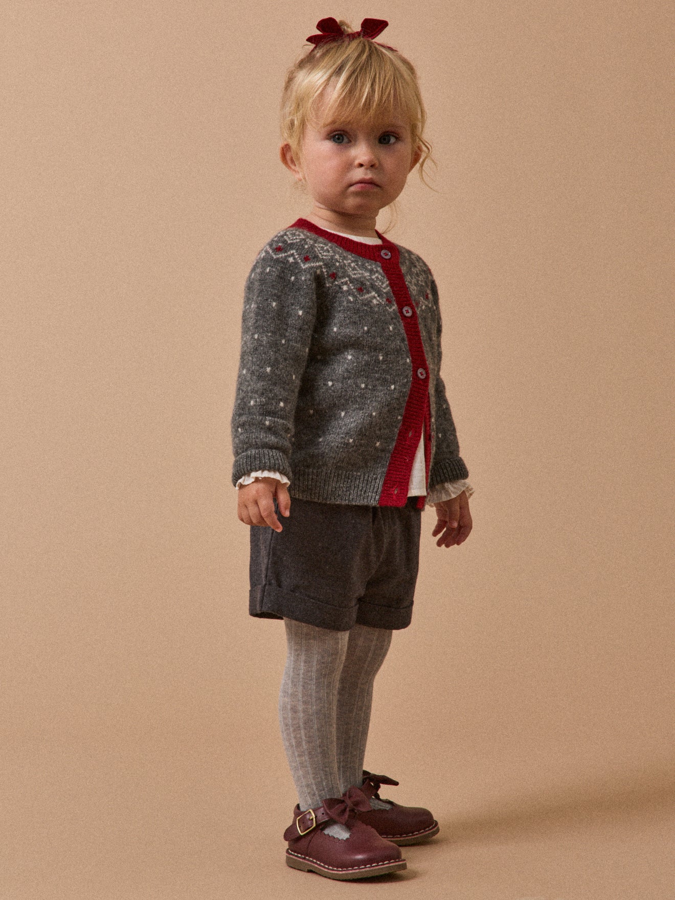 Babycardigan in jacquard