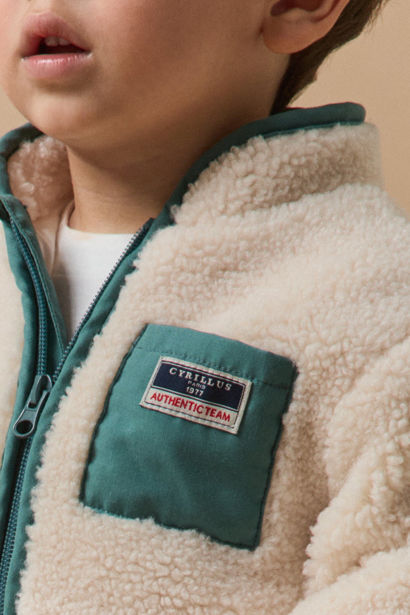 Babyvest in sherpa