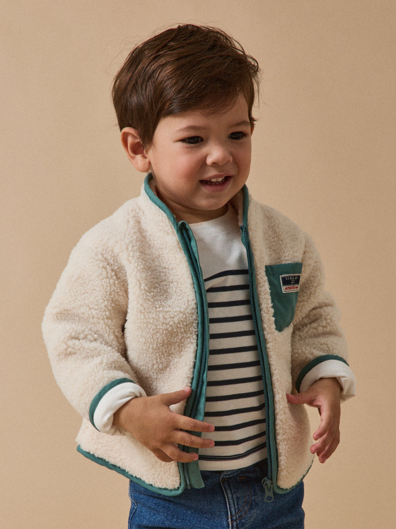 Babyvest in sherpa