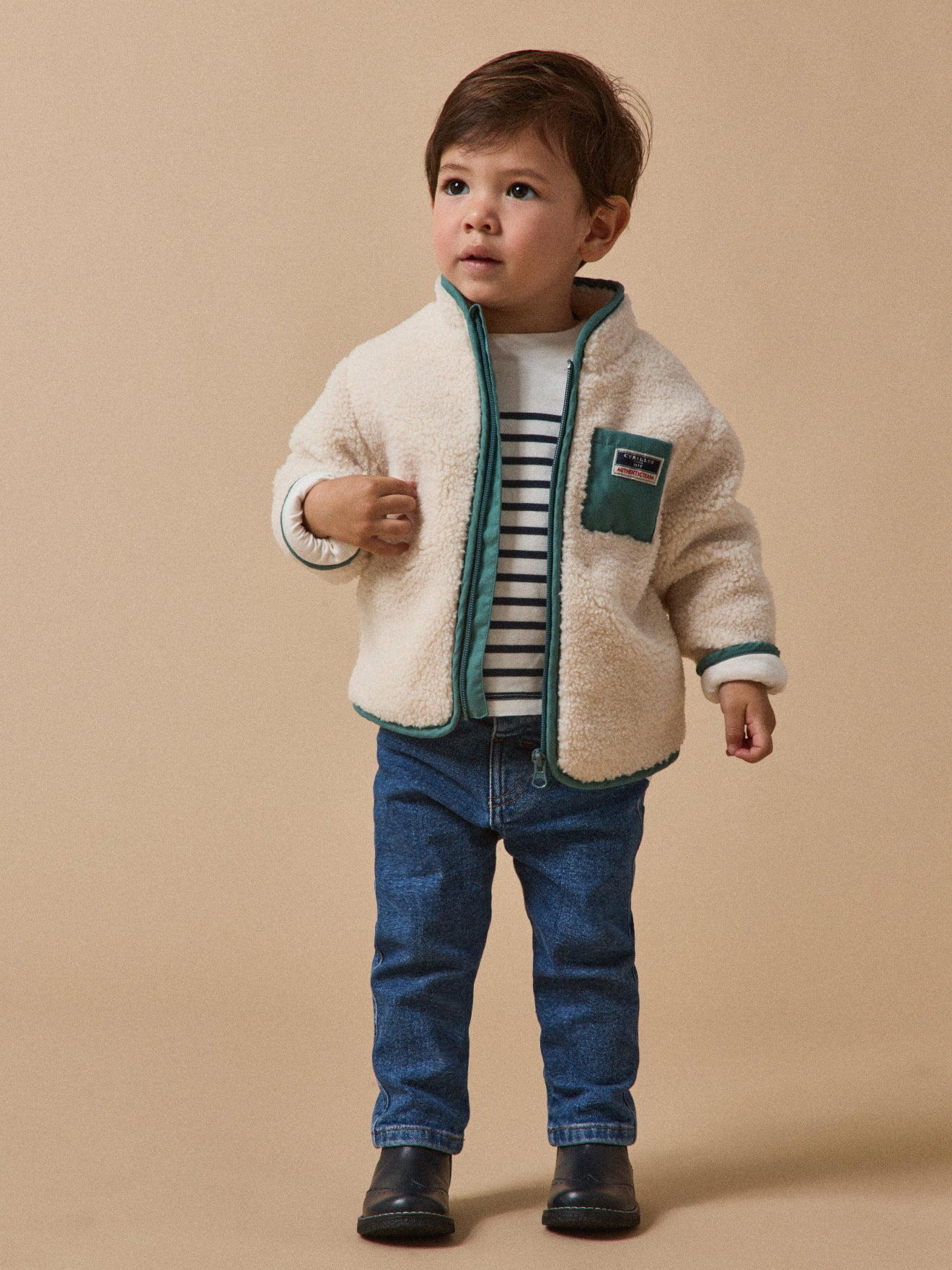 Babyvest in sherpa