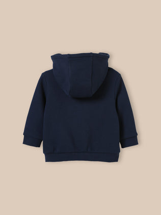 Babyhoodie met rits - Biokatoen