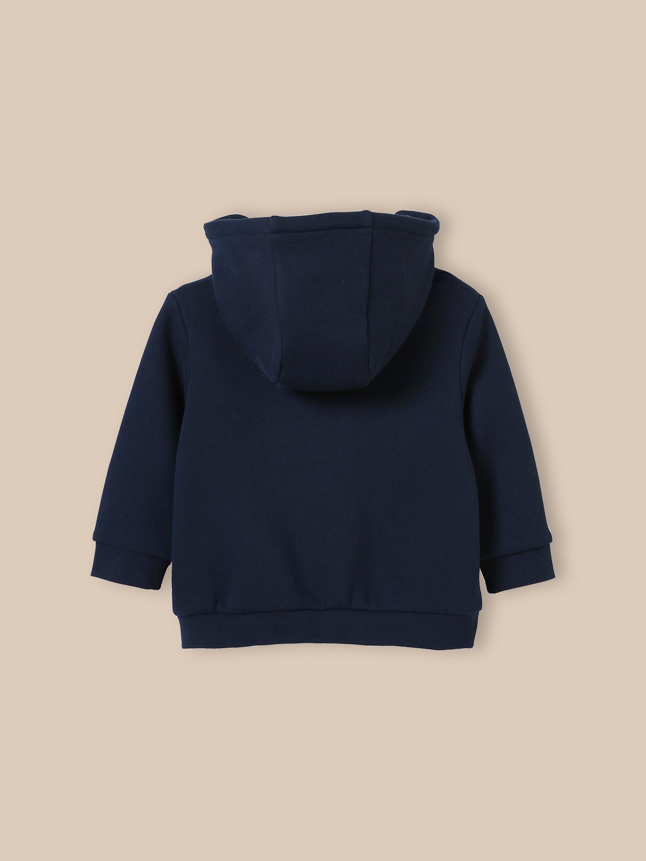 Babyhoodie met rits - Biokatoen