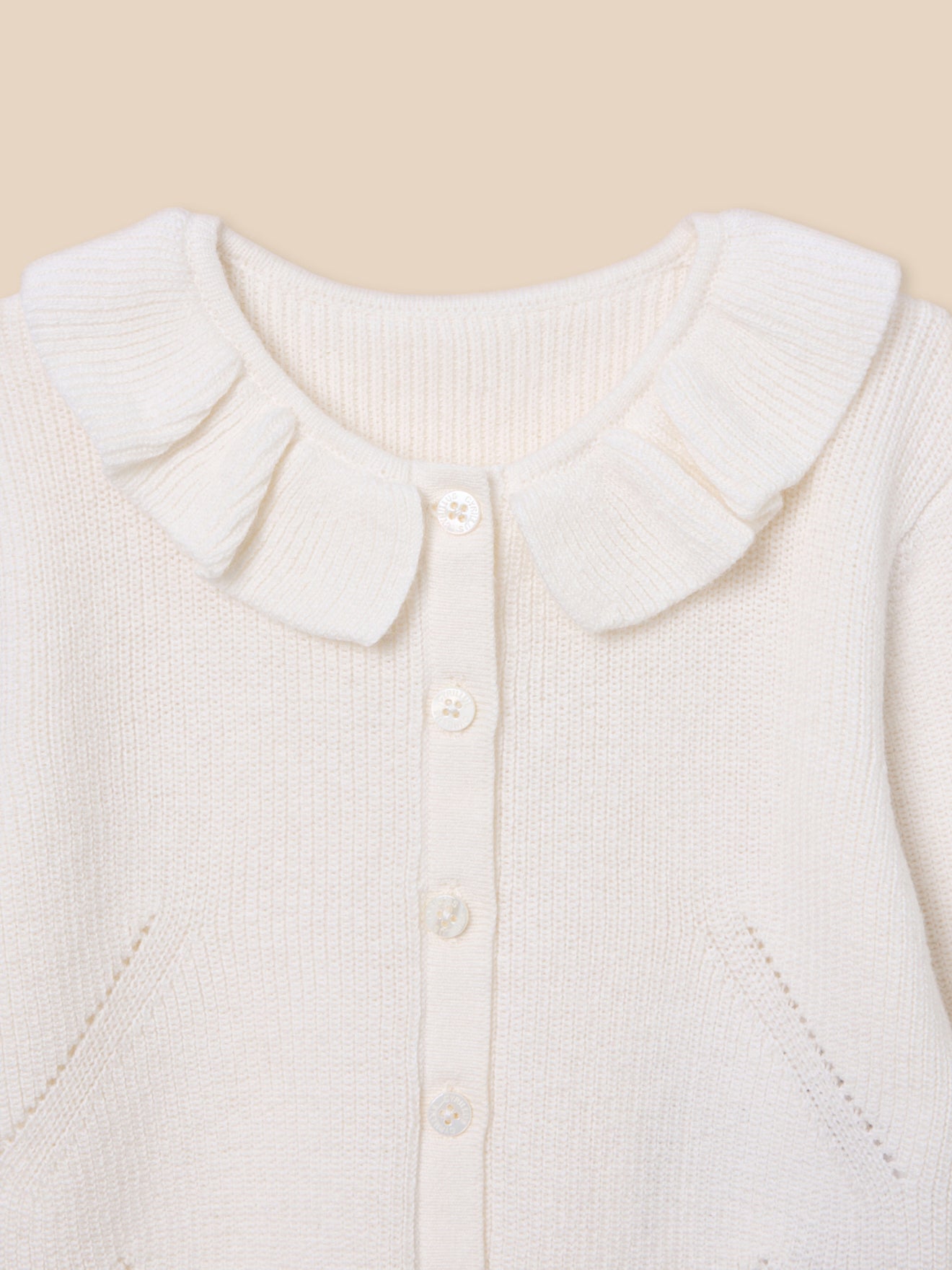 Cardigan coton biologique et laine Bébé