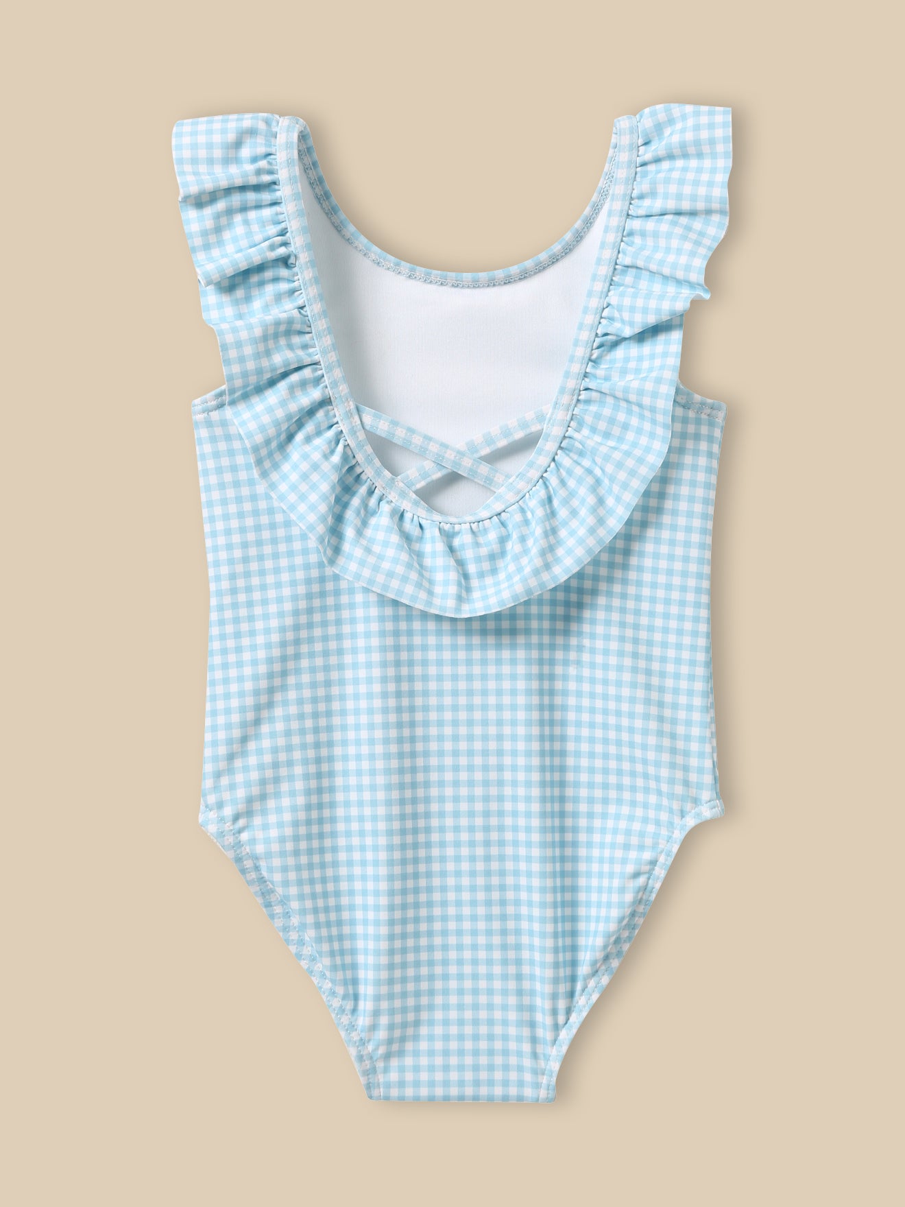 Geruit babyzwempak