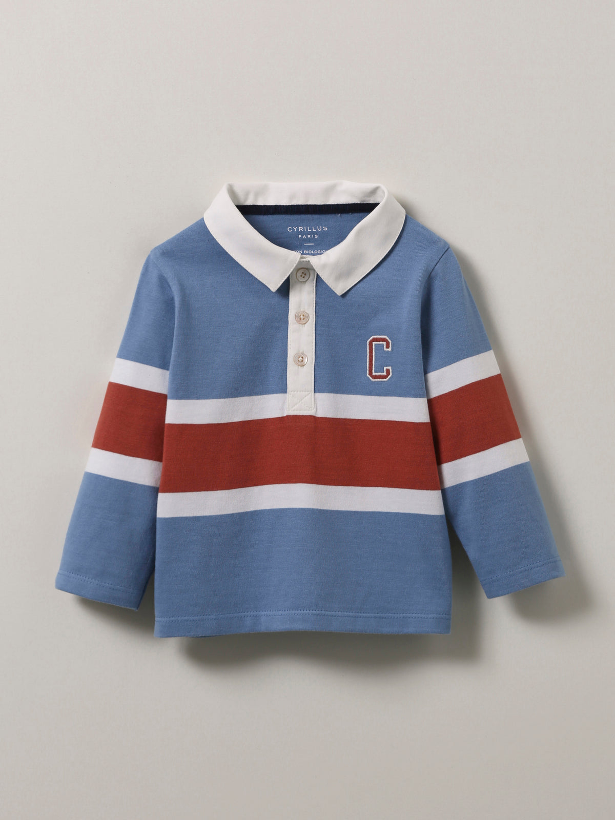 Babypolo in rugbystijl - Biokatoen