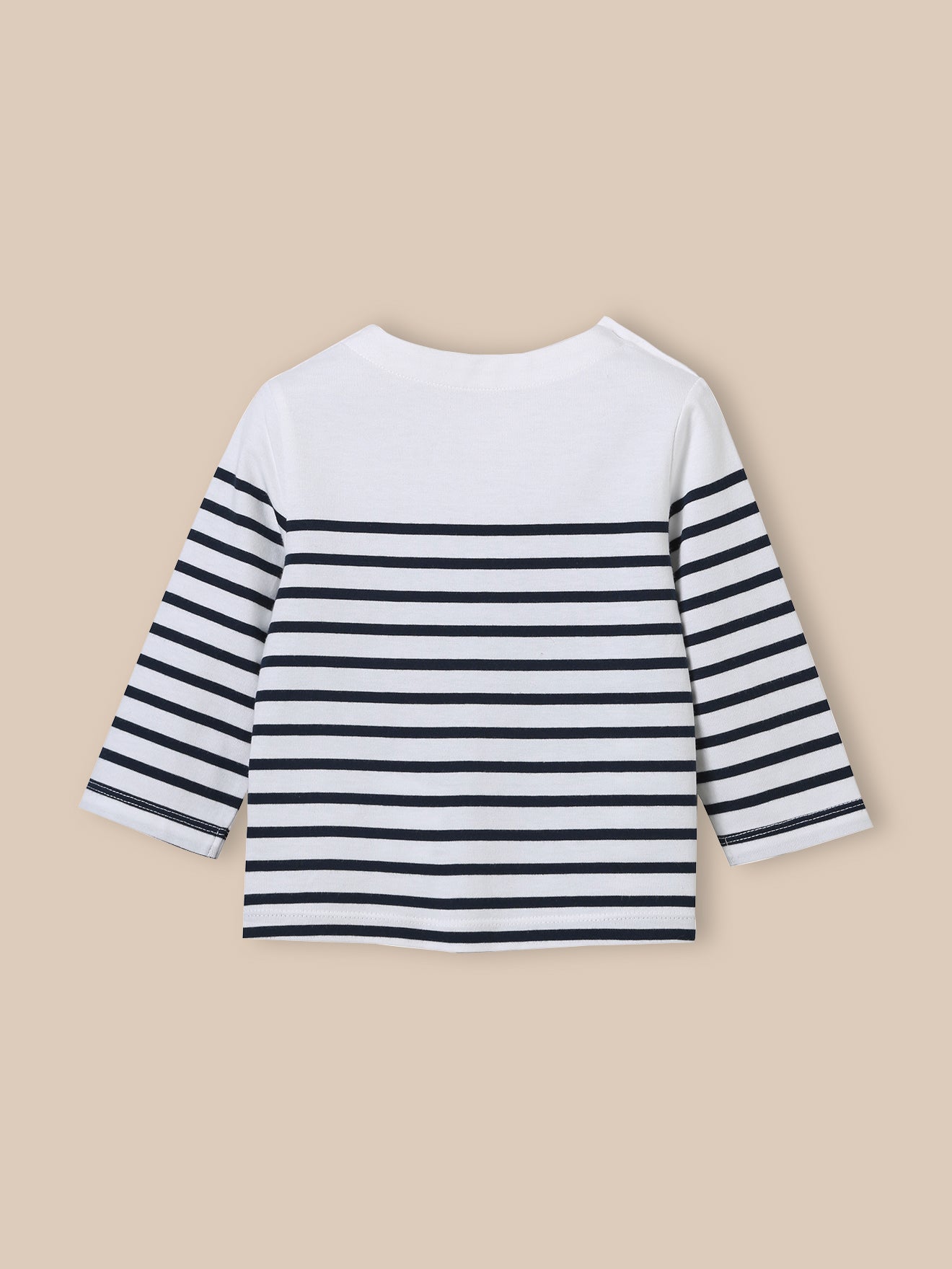 Babyshirt in marinestijl - Biokatoen