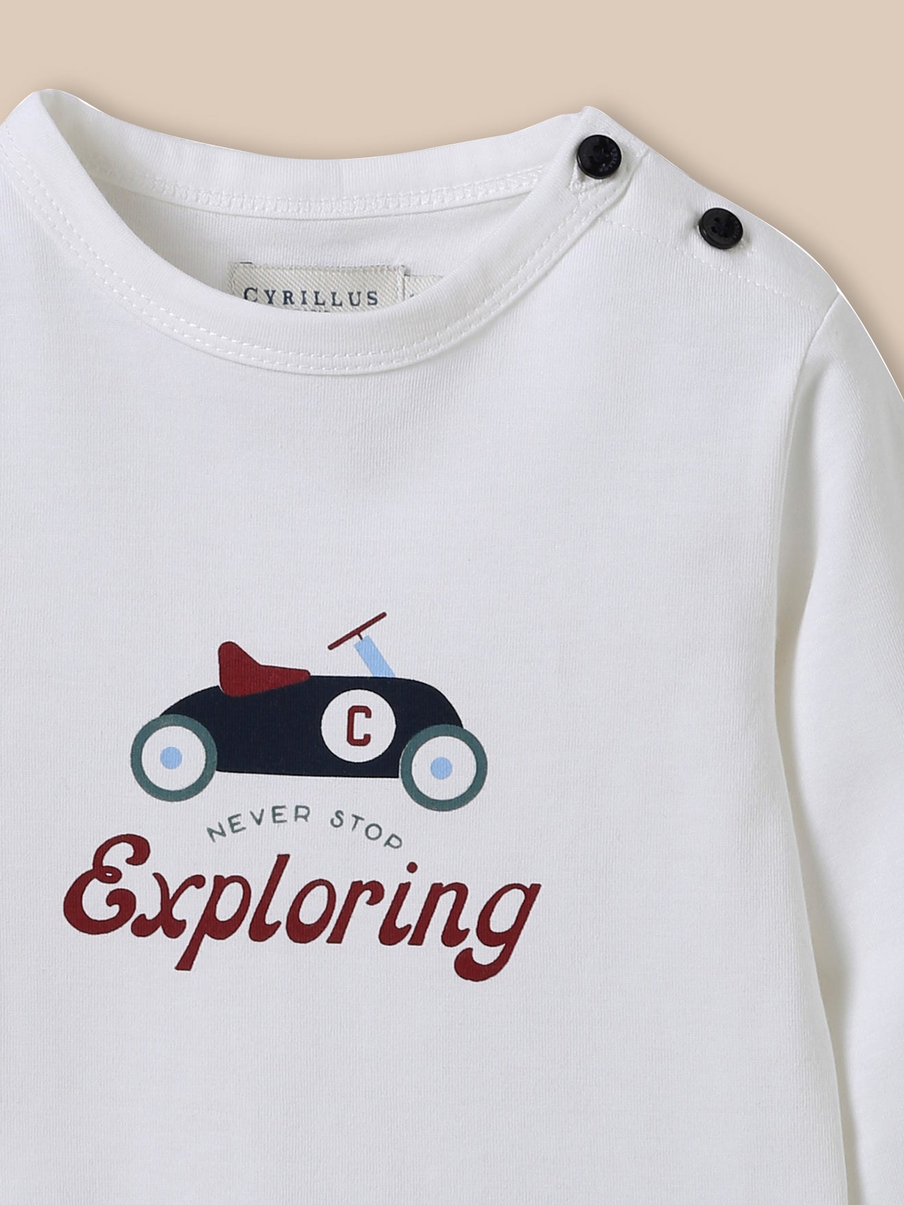 Babyshirt met print - Biokatoen