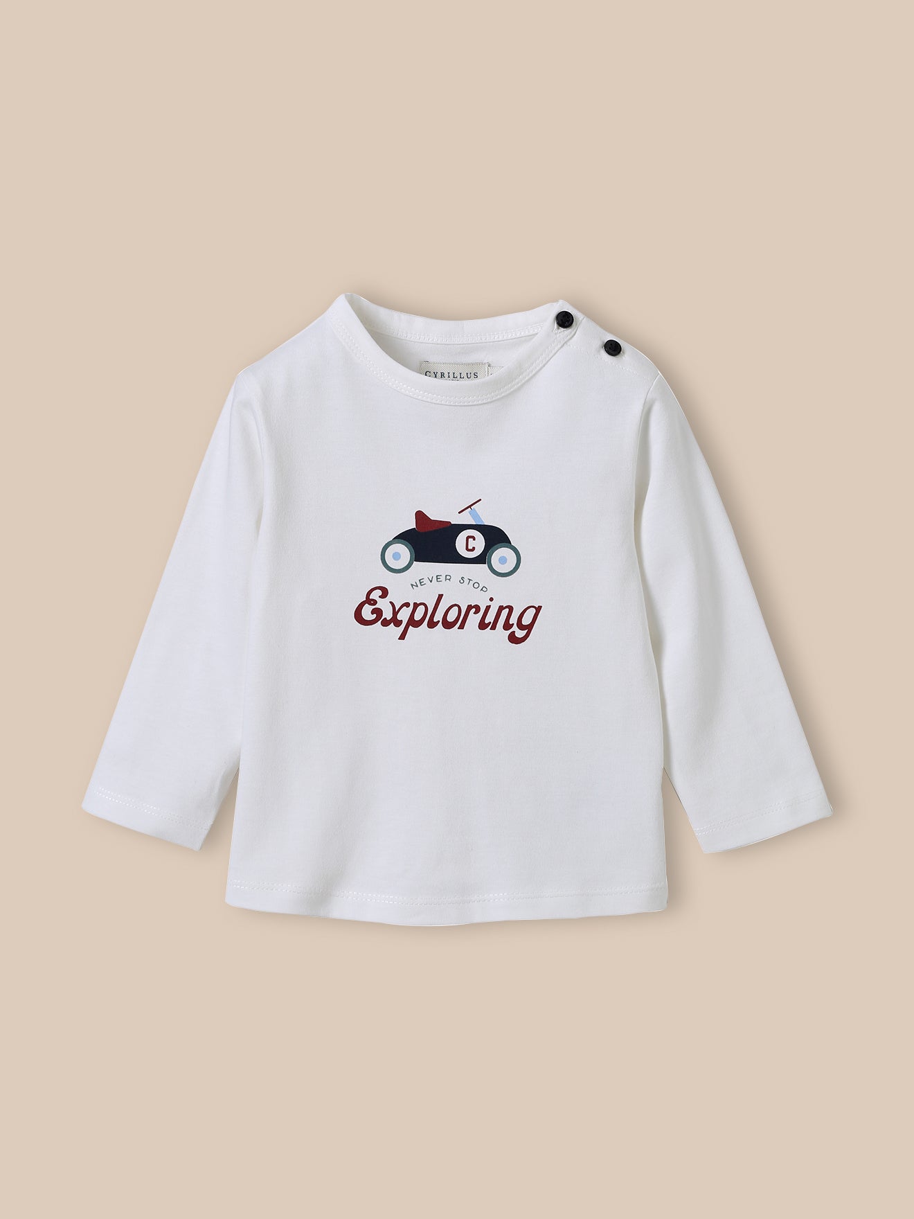 Babyshirt met print - Biokatoen