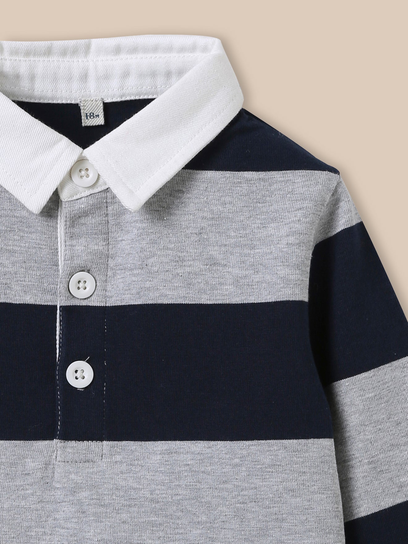 Babypolo in rugbystijl - Biokatoen