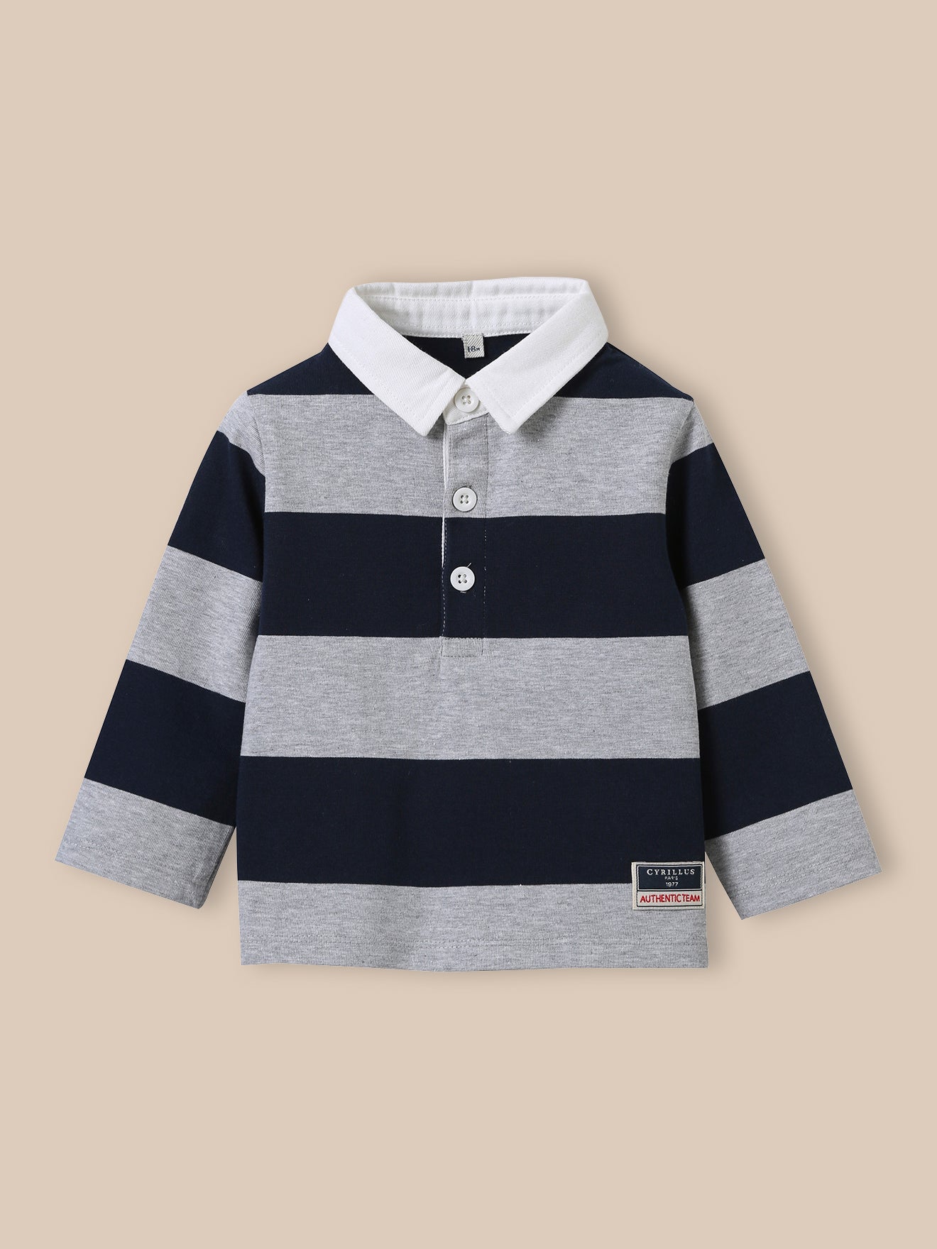 Babypolo in rugbystijl - Biokatoen