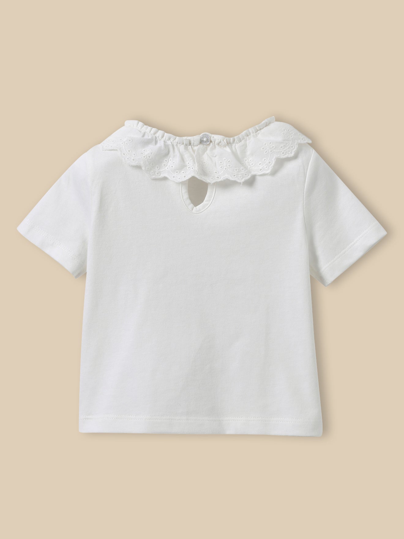 Babyshirt met verfijnde kraag - Biologisch katoen