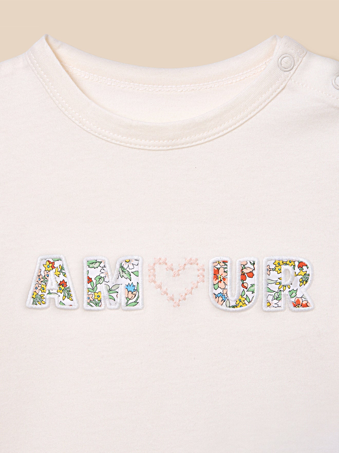 Babyshirt met Liberty-stof - Biologisch katoen