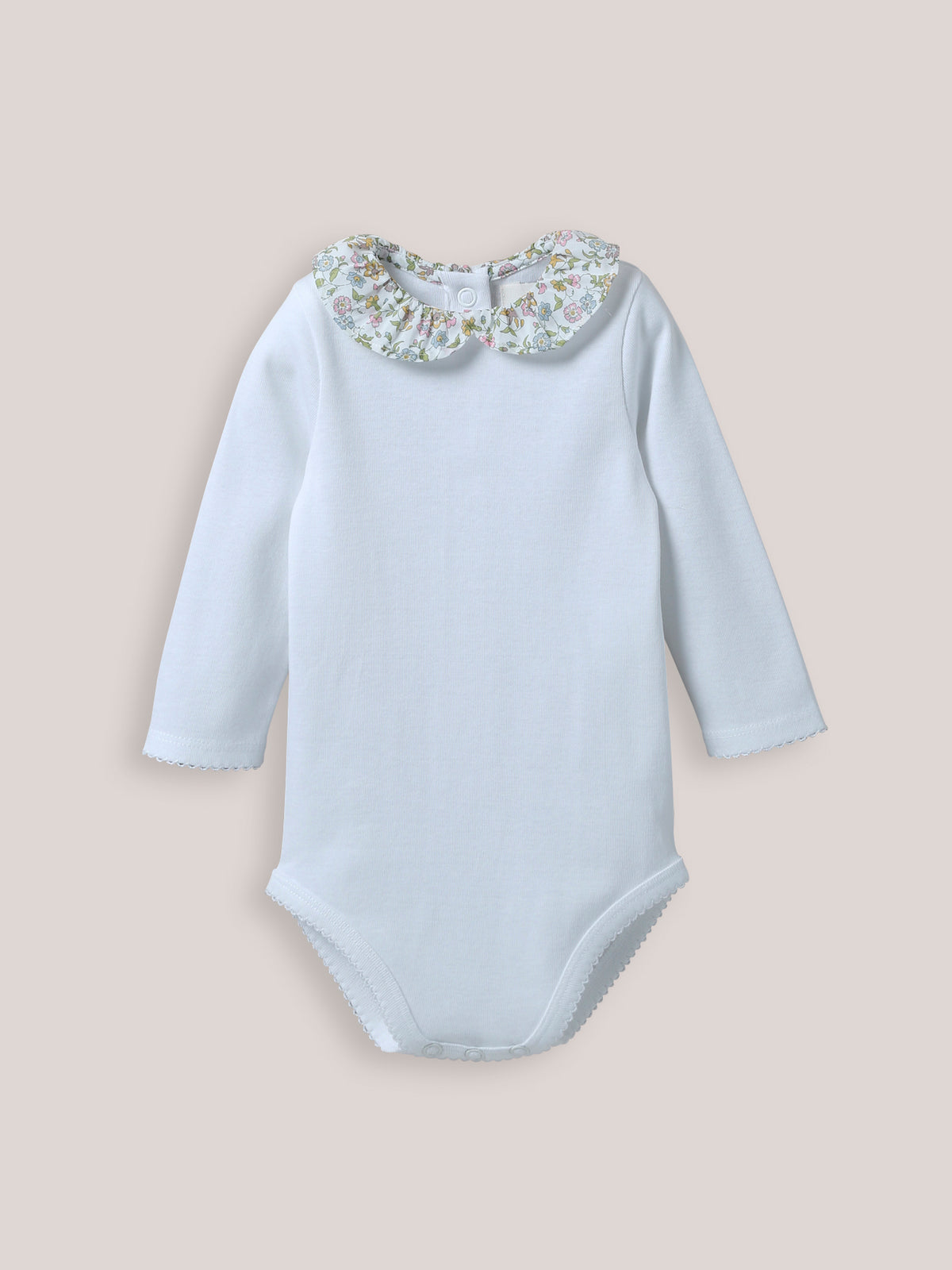 Body Bébé col en tissu Liberty - Coton biologique