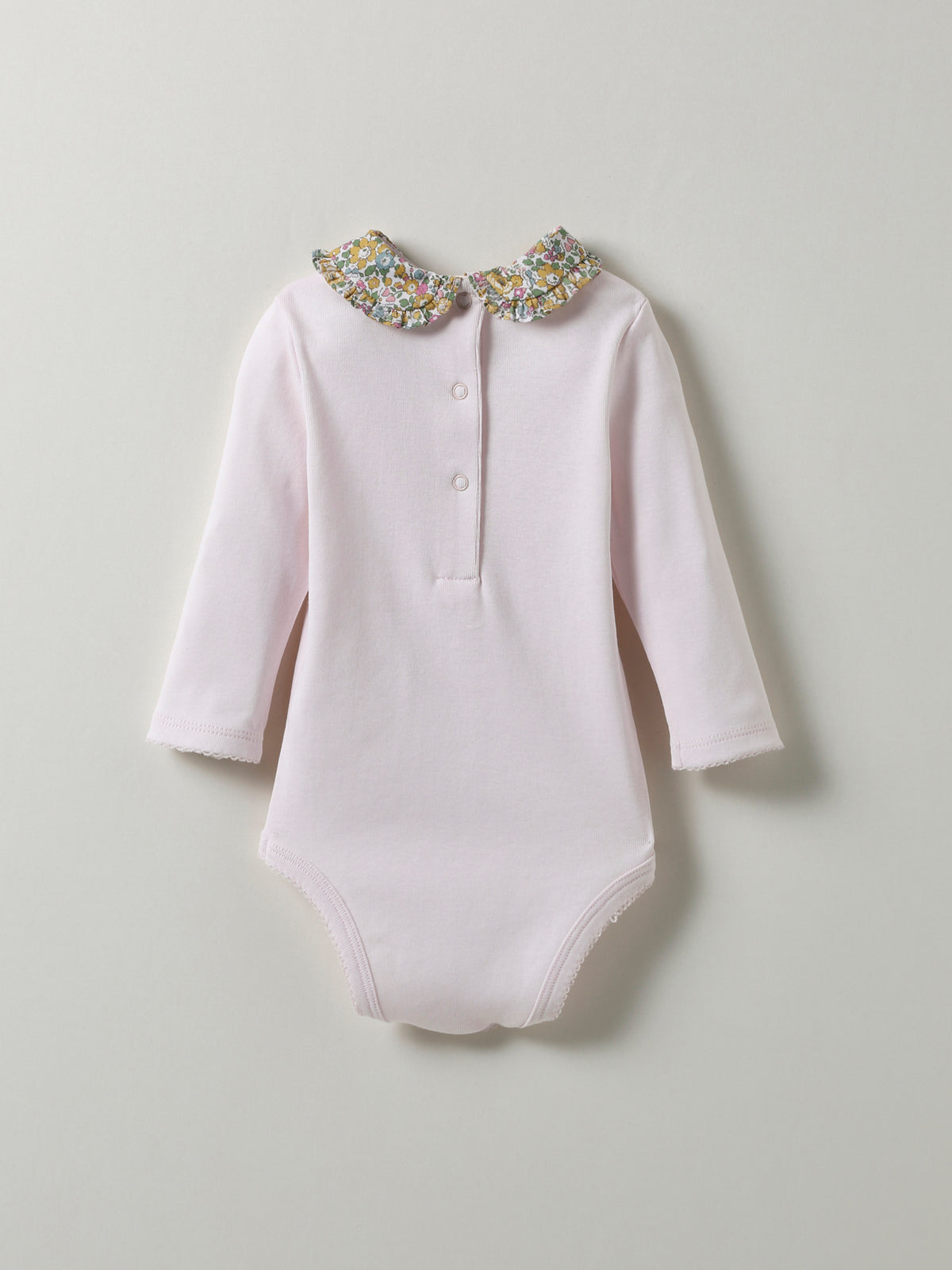 Babybody met kraag in Liberty-stof - Biokatoen