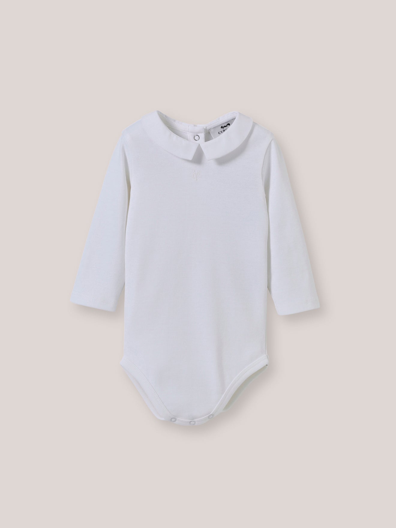 Babybody met kraagje - Biokatoen