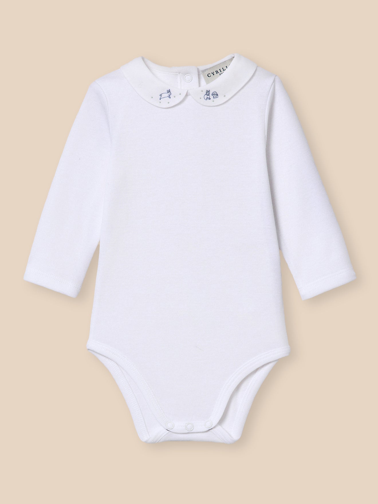 Body col brodé Bébé - Coton biologique