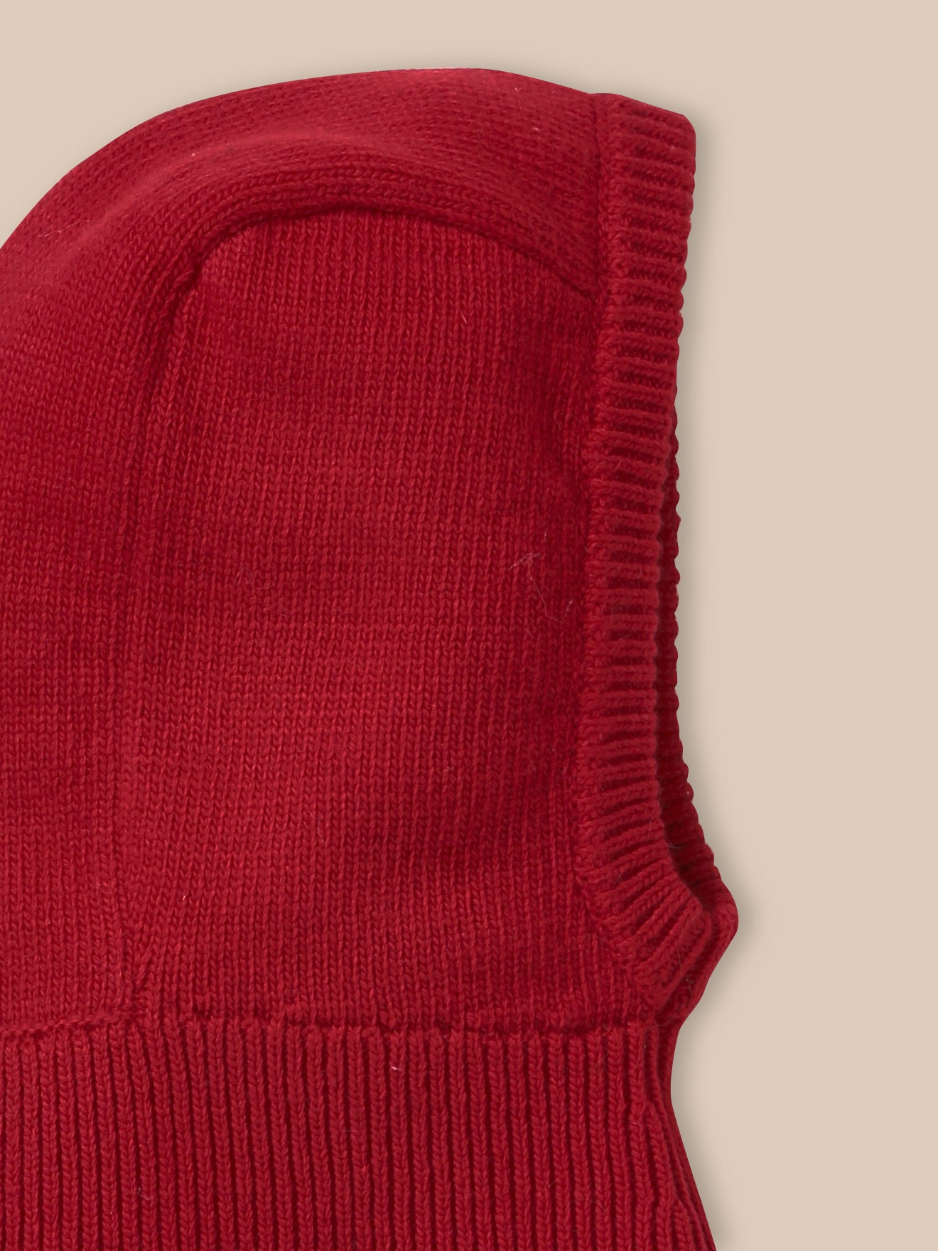 Wollen babymuts in bivakstijl