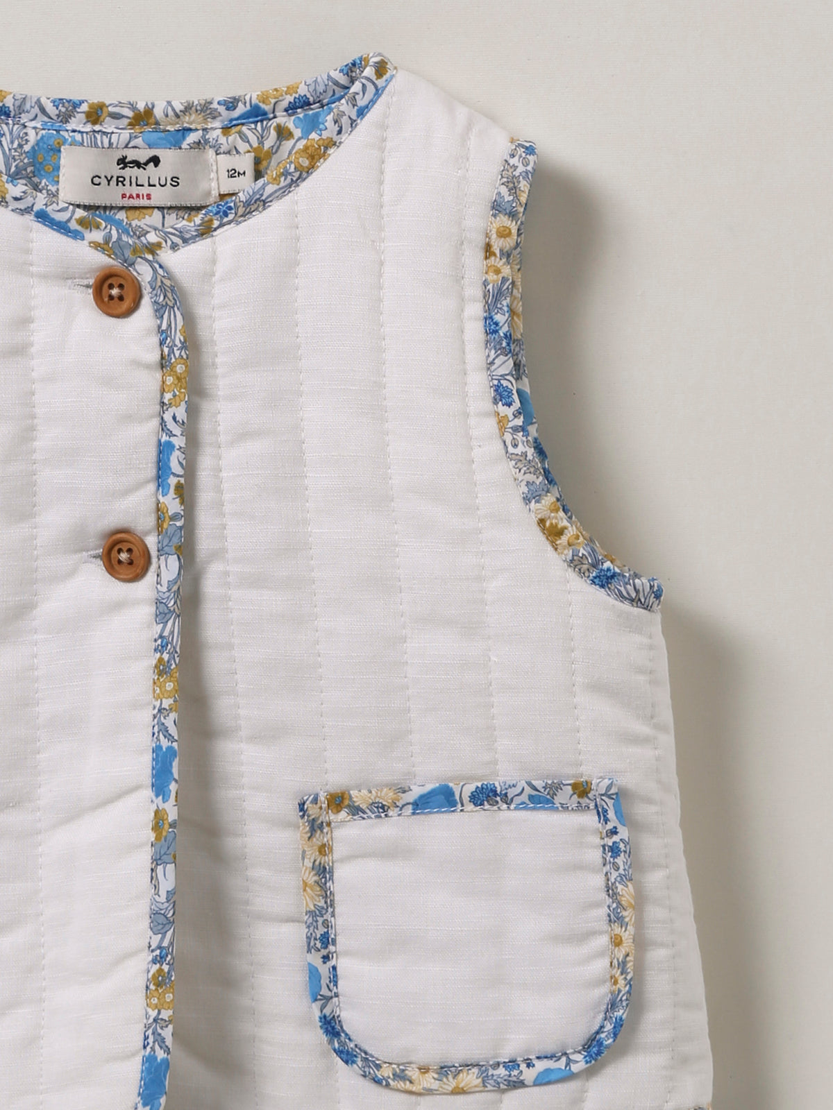 Veste matelassée Bébé tissu Liberty