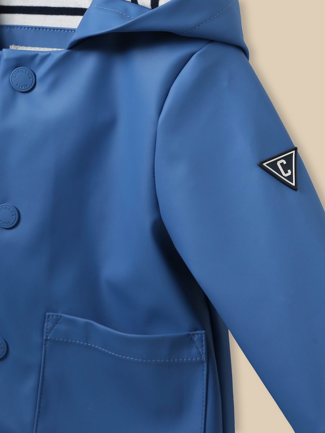 Babyregenjas met kap