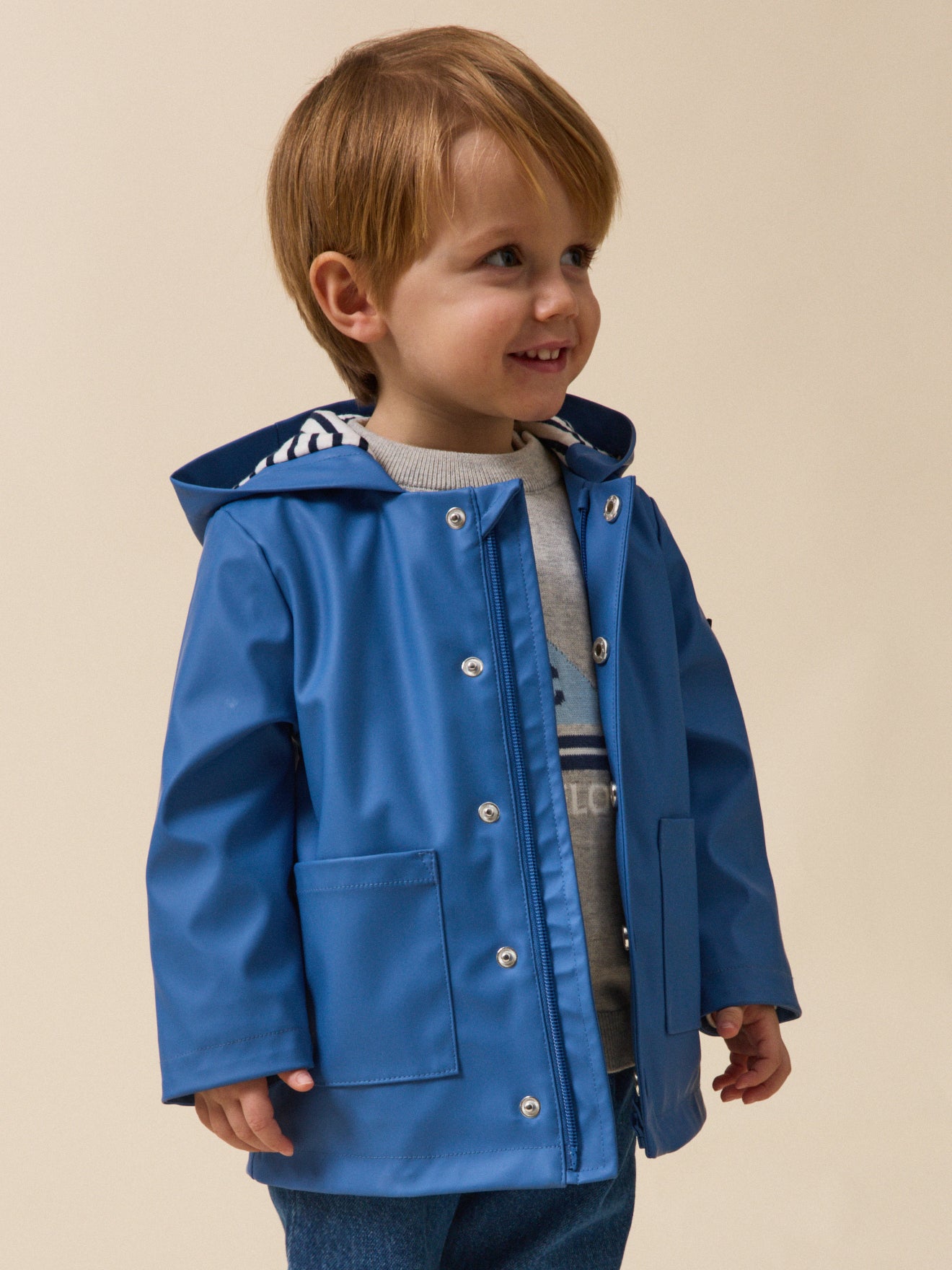 Babyregenjas met kap