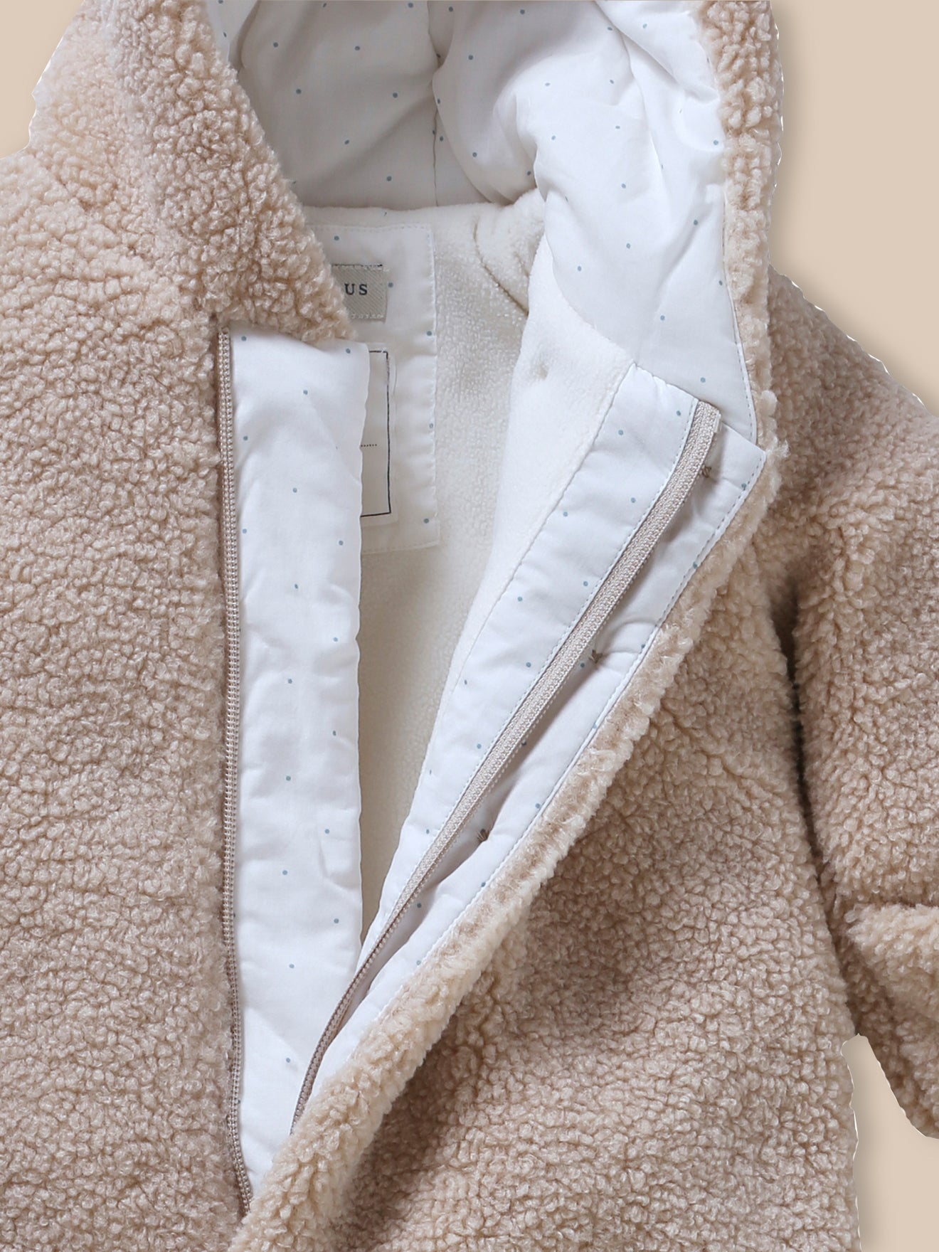 Babypakje in sherpa met pluchen effect