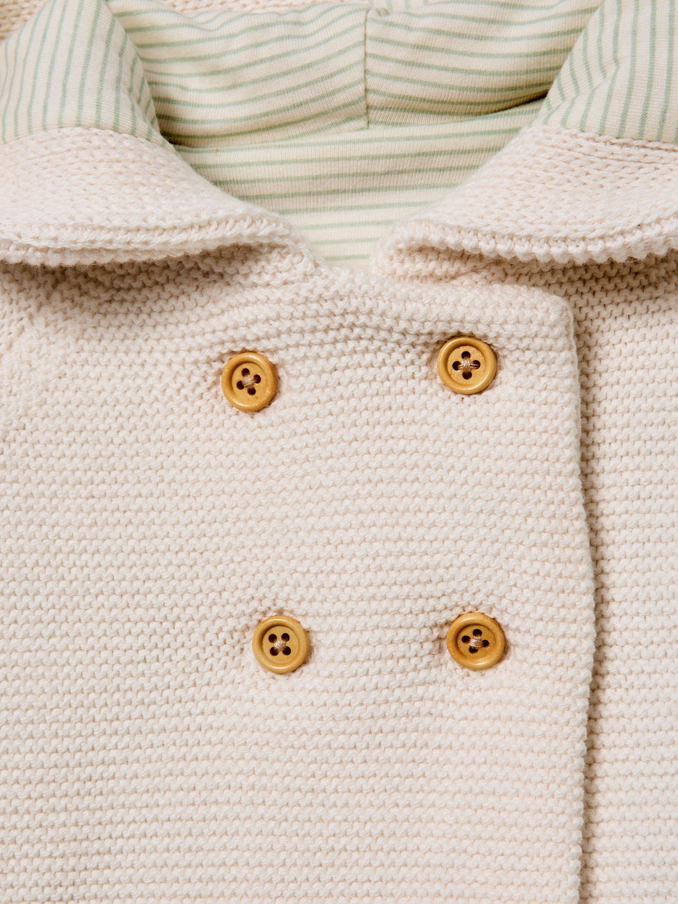 Katoen en wol gevoerd vest