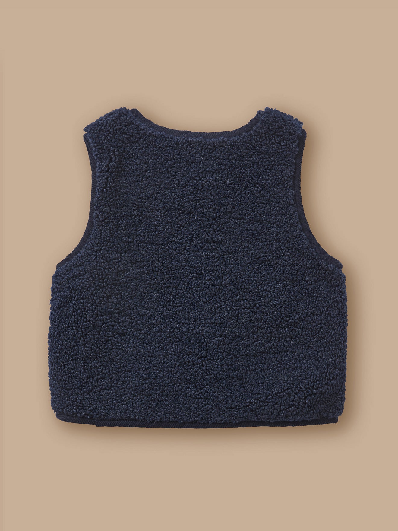 Sherpa mouwloos vestje baby
