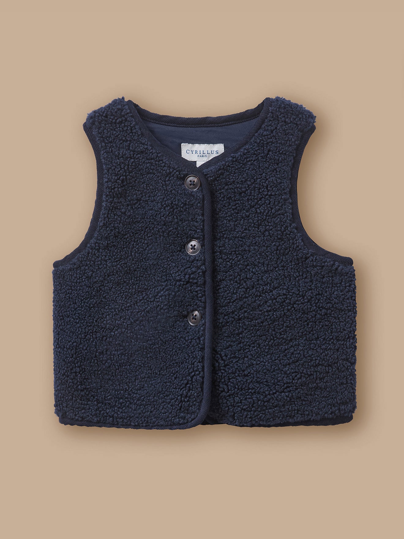 Sherpa mouwloos vestje baby