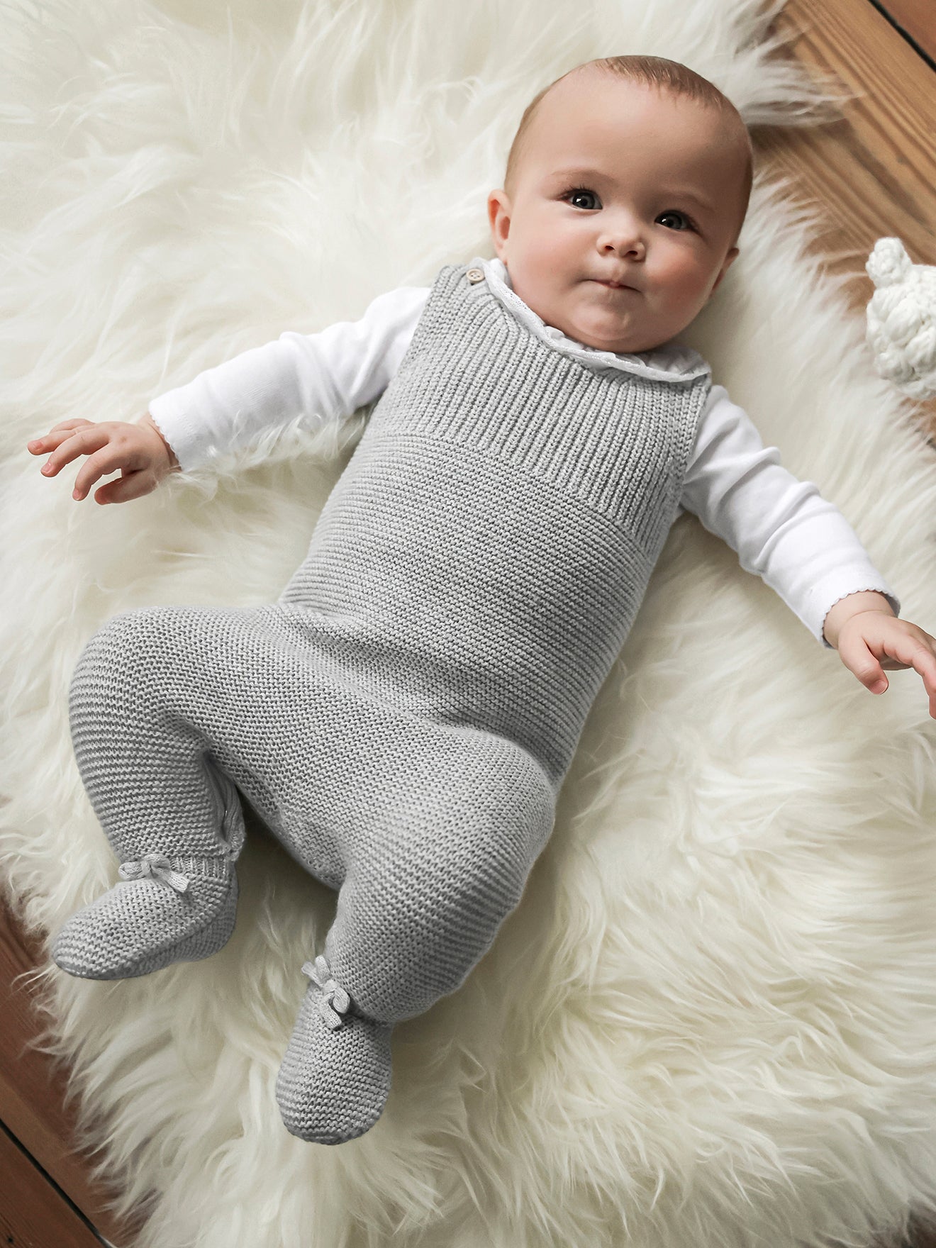 Babypakje in biokatoen en wol