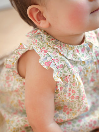 Barboteuse en tissu Liberty Bébé