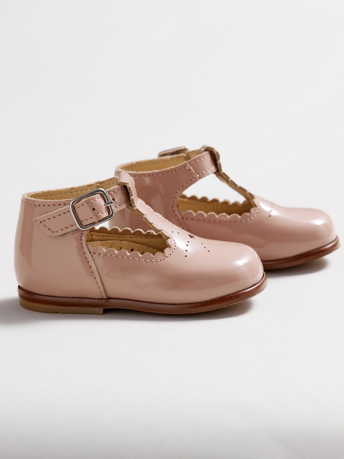 Salomés en cuir vernis Bébé
