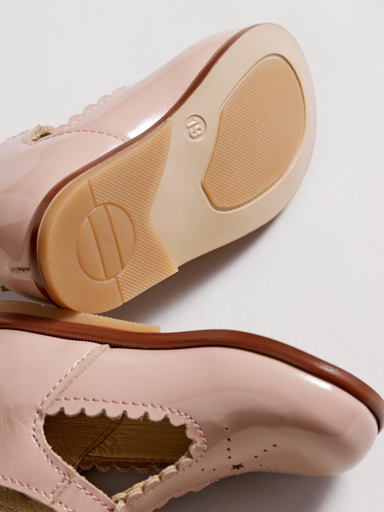 Salomés en cuir vernis Bébé