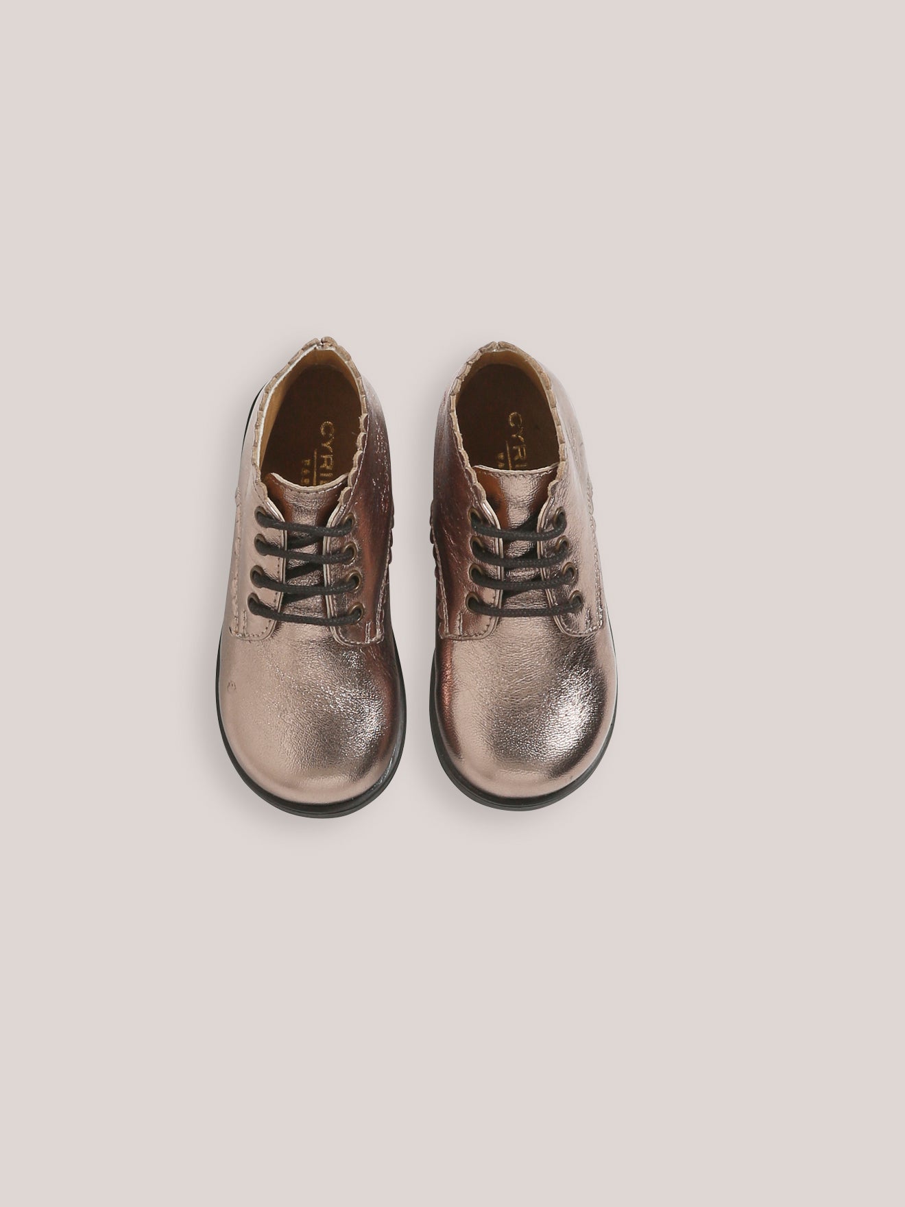 Bottines irisées en cuir bébé