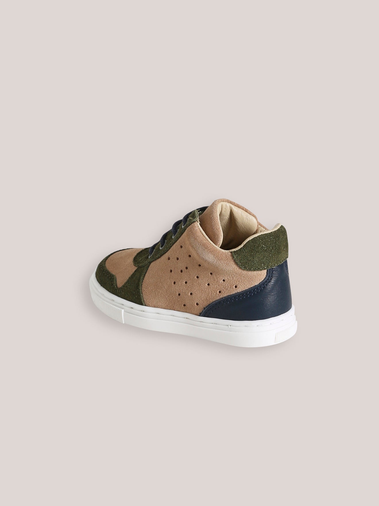 Hoge babysneakers in leer