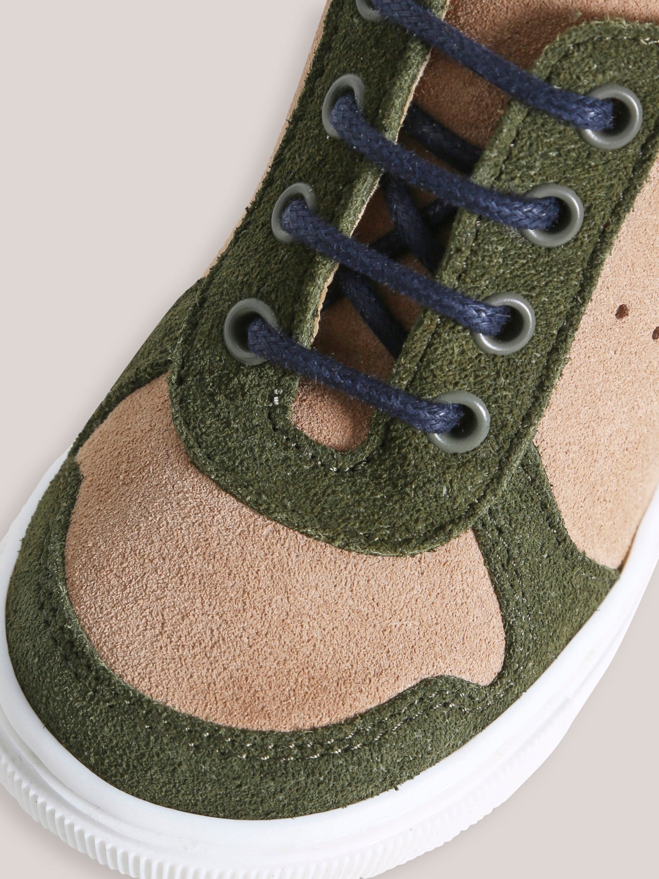 Hoge babysneakers in leer