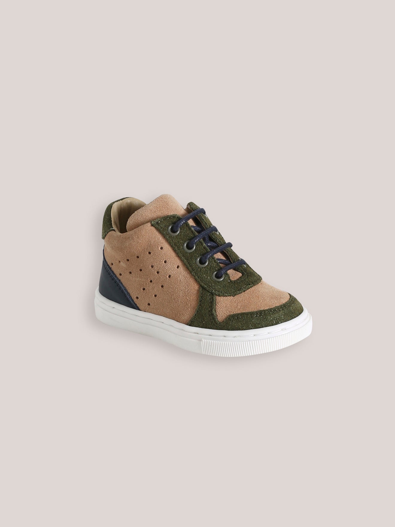 Hoge babysneakers in leer