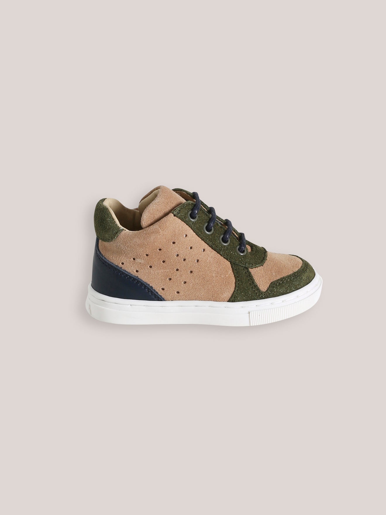 Hoge babysneakers in leer