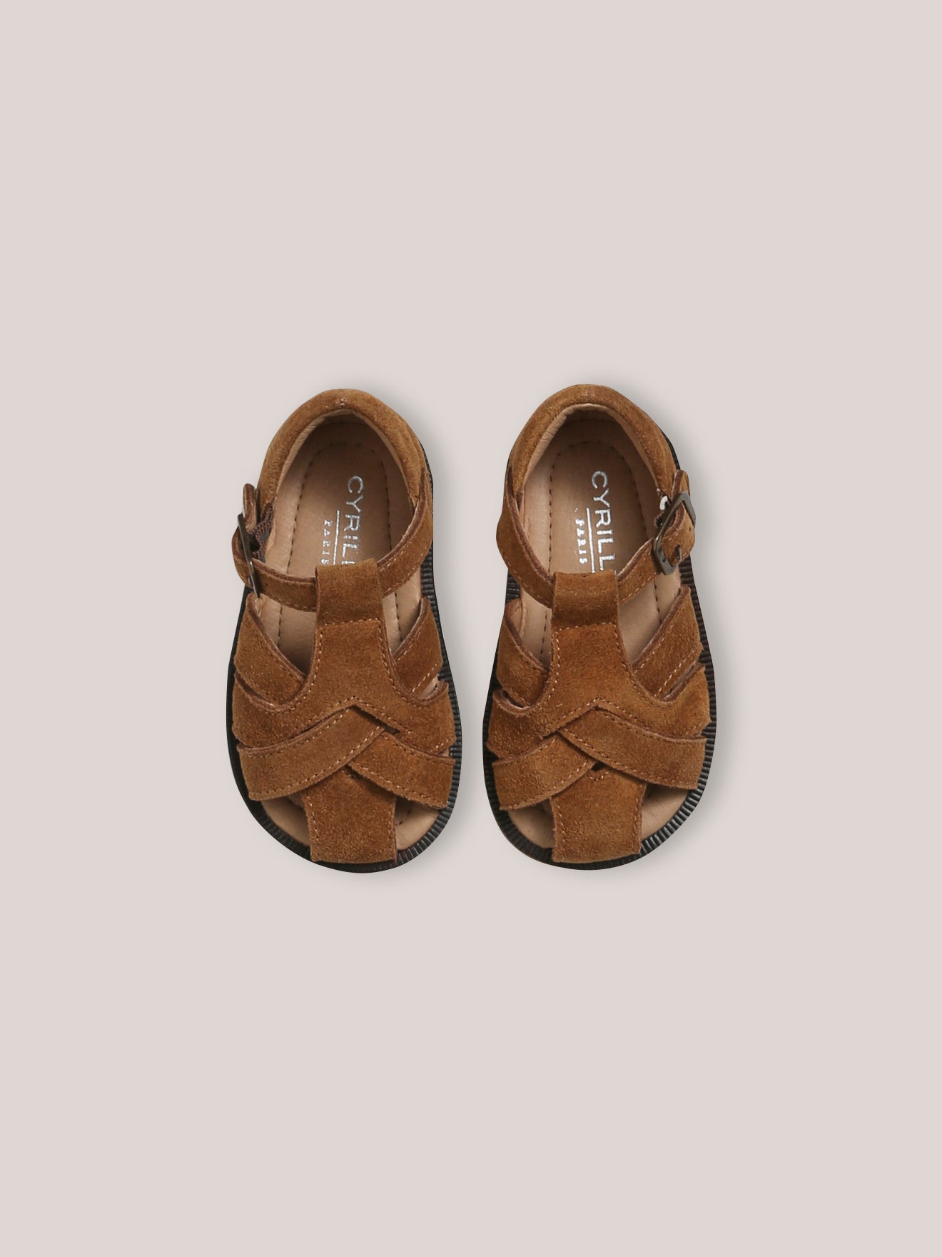 Sandales en croûte de cuir Bébé